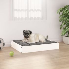 Dog Bed White Solid pine wood Medium Tough Dog Bed
